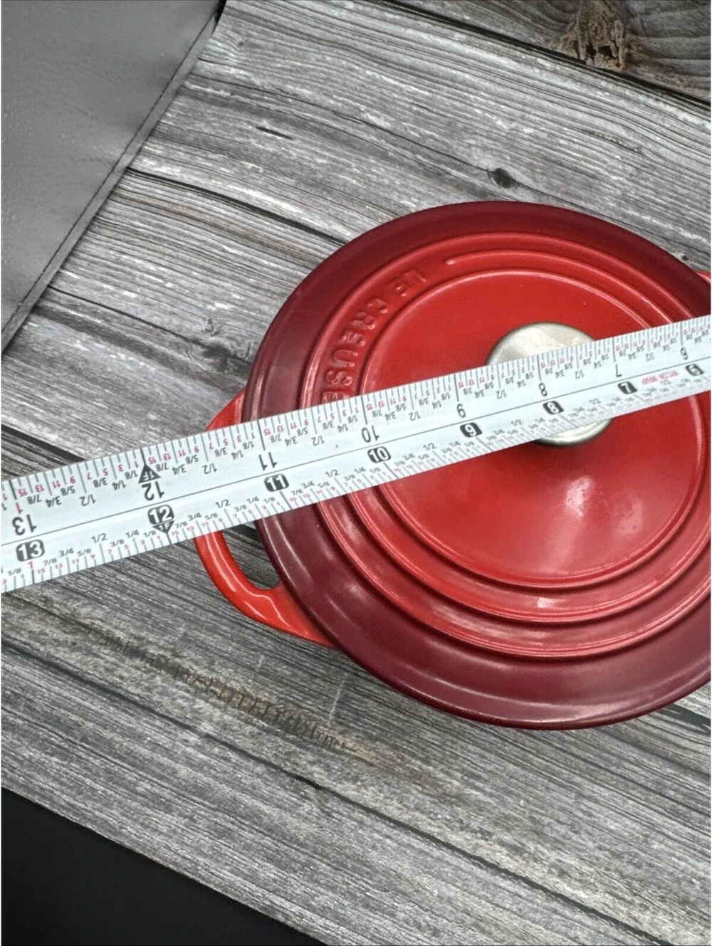 VTG Le Creuset 3.5 qt 22 cm  Dutch Oven Red With Handles